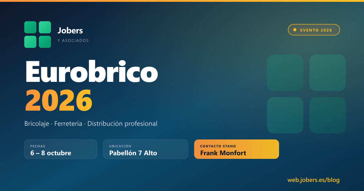 Jobers en Eurobrico 2026: digitalización para ferreterías y distribuidores de bricolaje