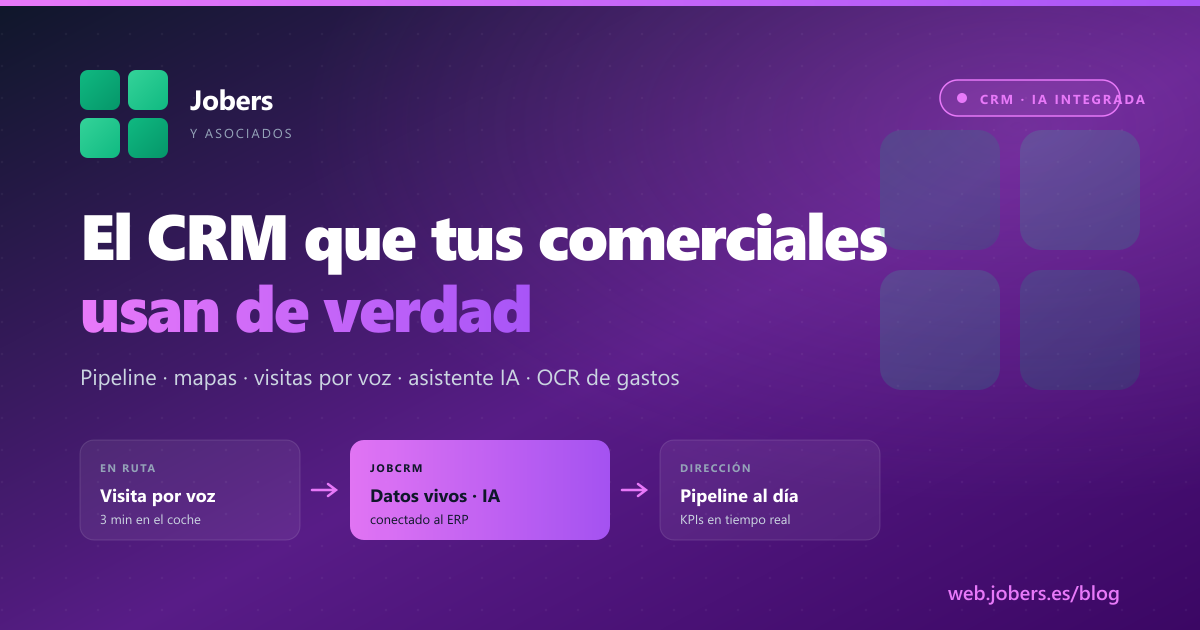 JobCRM: el CRM que tus comerciales usan de verdad