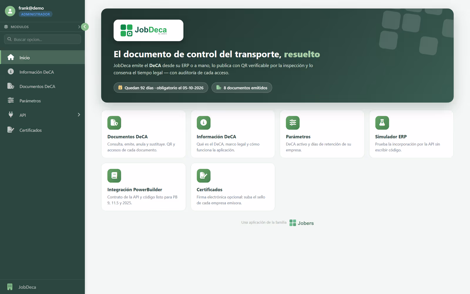 Inicio con cuenta atrás a la obligación