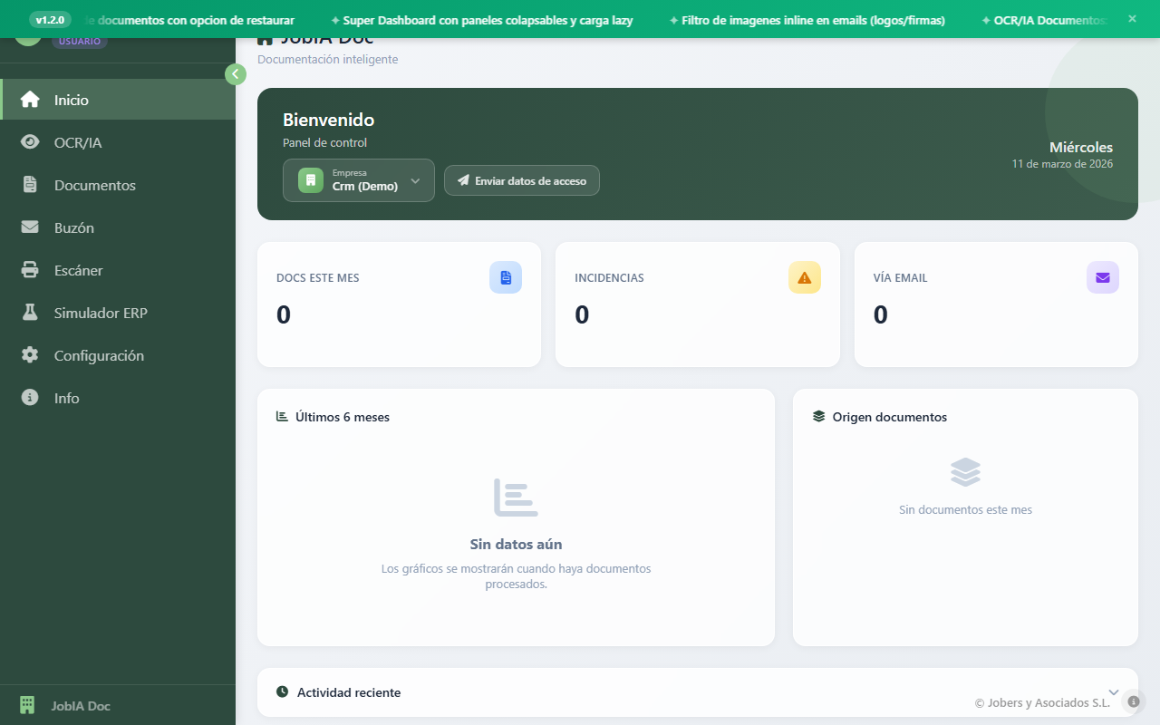 Dashboard de estadisticas